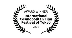 winner laurel logo of the international cosmopolitan film festival of tokyo